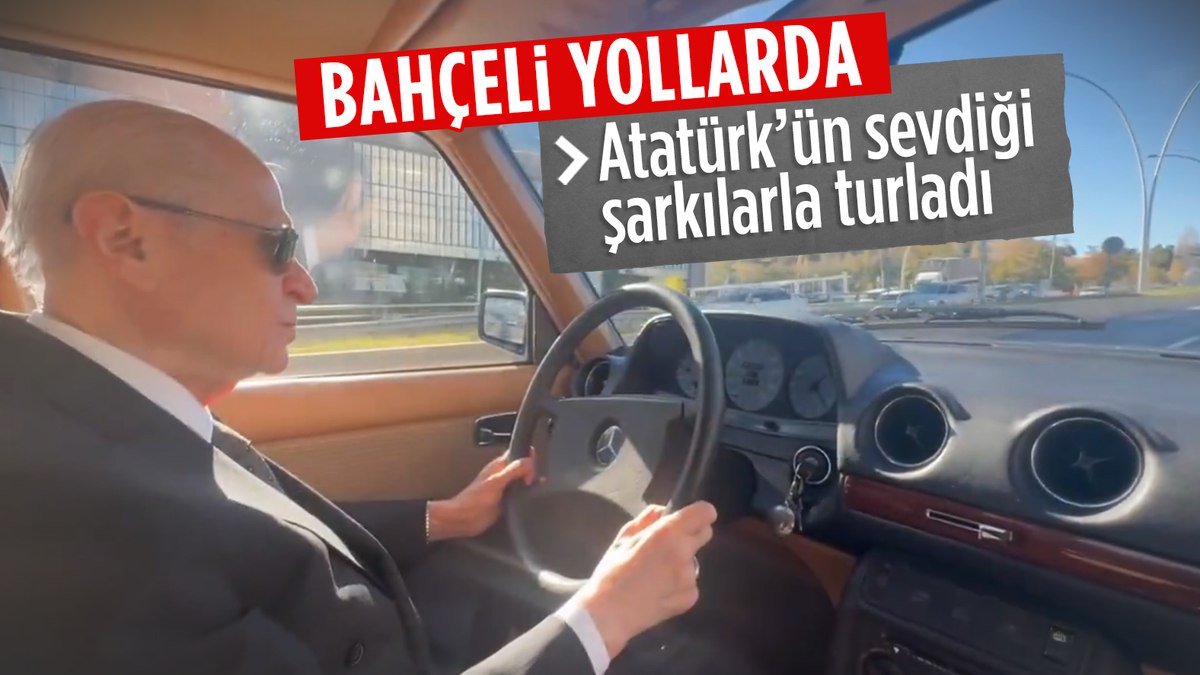 Devlet Bahçeli’den nostaljik Ankara turu: Fikrimin İnce Gülü şarkısı ile yollarda
